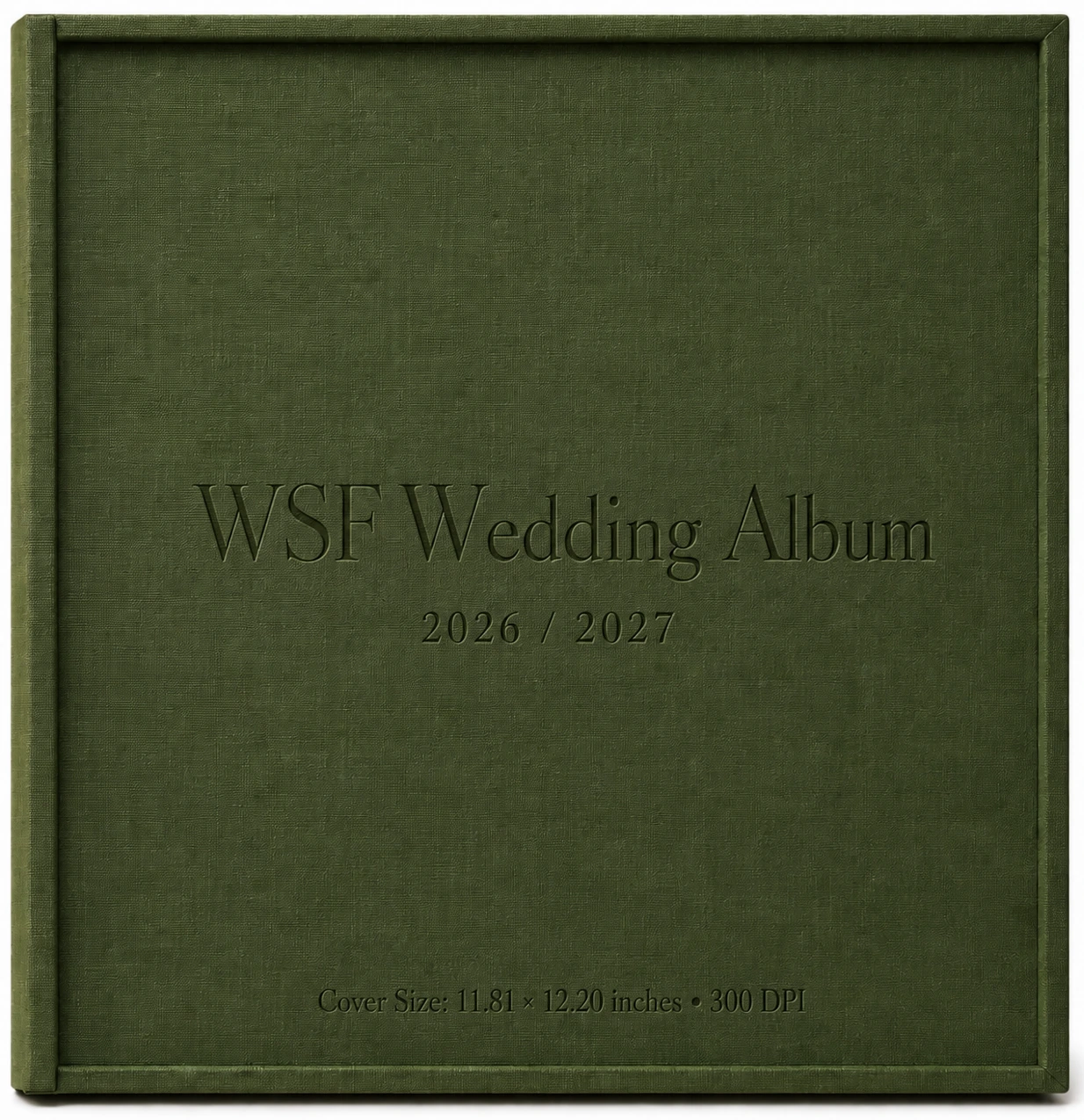Wedding Story Films wedding album front cover